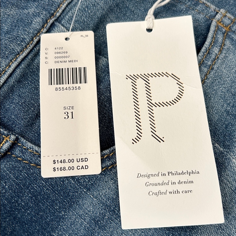 Anthropologie The Kenna Mid-Rise Heritage Barrel Jeans Size 31 NWT - Picture 3 of 16